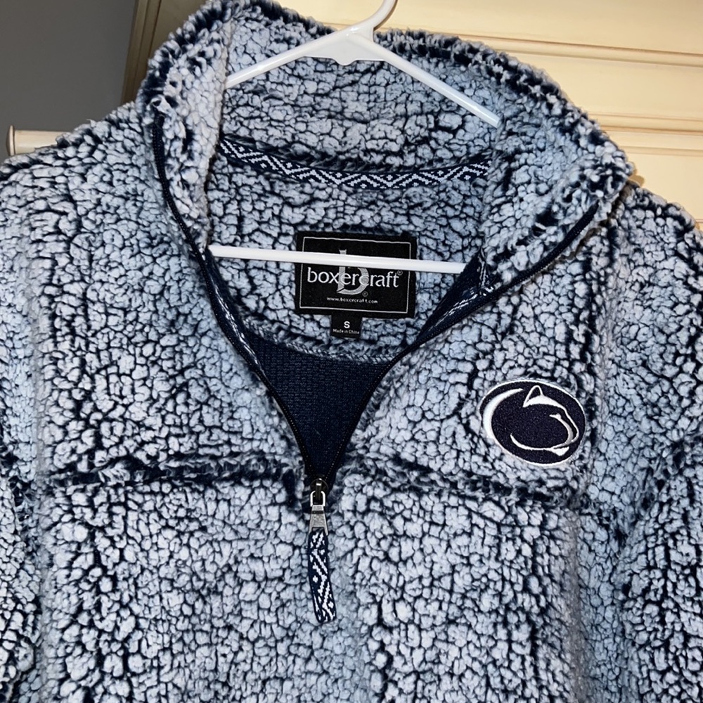 Women’s Penn State fuzzy half zip - Picture 3 of 5